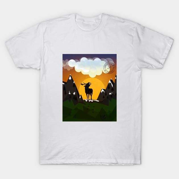 deer in sunlight T-Shirt by ElArrogante